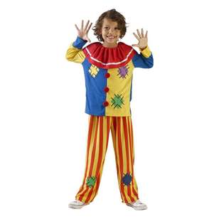 Spartys Clown Kids Costume Multicoloured 6 - 8 Years
