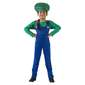 Party Creator Children's Green Overall Costume Green 8 - 10 Years
