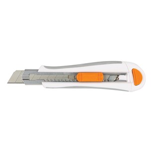 Fiskars DIY Tools Snap Off Soft Grip 18 mm Utility Knife Orange & White