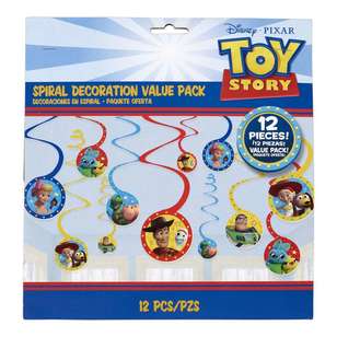 Amscan Toy Story 4 Spiral Decorations Multicoloured