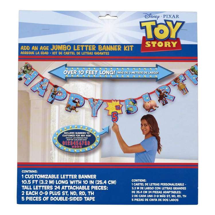 Amscan Toy Story 4 Jumbo Add An Age Banner Multicoloured
