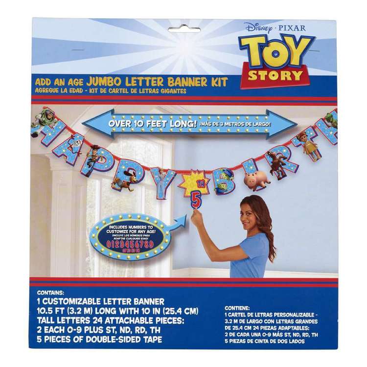 Amscan Toy Story 4 Jumbo Add An Age Banner Multicoloured