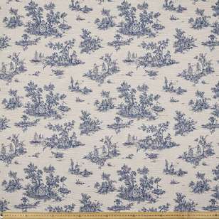 Toile Tapestry  Ecru / Blue 140 cm