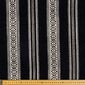 Tribal Stripe Hasina Fabric Black & White 150 cm