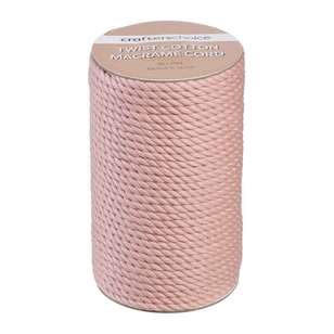 Crafters Choice Macrame Twist Cotton Cord Blush 6 mm x 50 m