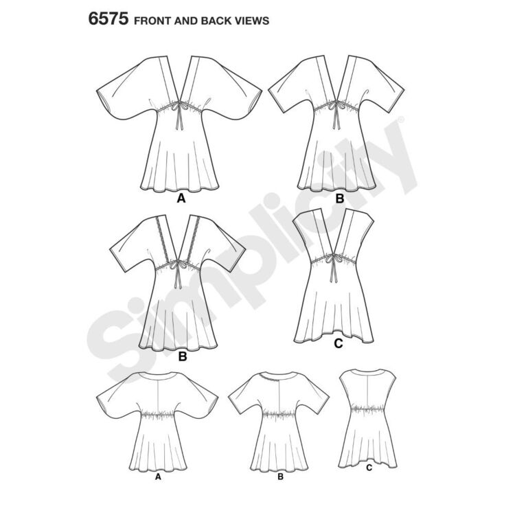 New Look 6575 Misses' Tunics Pattern