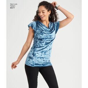 New Look Pattern 6577 Misses' Knit Tops All Sizes
