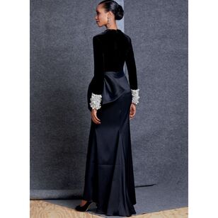 Vogue Pattern V1605 Badgley Mischka Platinum Misses' Top And Skirt