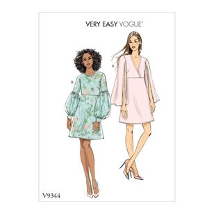 Vogue Pattern V9344 Very Easy Vogue Misses' Dress