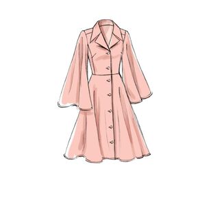 Vogue Pattern V9345 Easy Options Custom Fit Misses' Dress 14 - 22