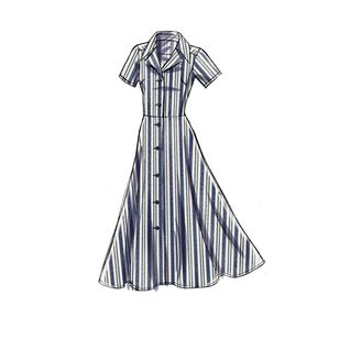 Vogue Pattern V9345 Easy Options Custom Fit Misses' Dress