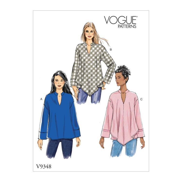 Vogue Pattern V9348 Misses' Top