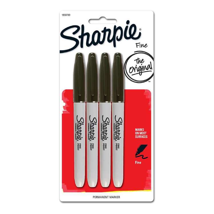 Sharpie Fine Point Permanent Marker 4 Pack