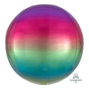 Amscan Ombre Orbz Foil Balloon Rainbow