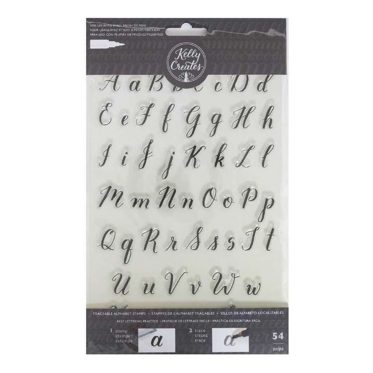 Kelly Creates Alphabets Traceable Acrylic Stamps