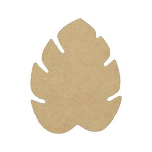 Crafters Choice Wood Monstera Coaster Brown