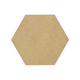 Crafters Choice Wood Hexagon Coaster Brown