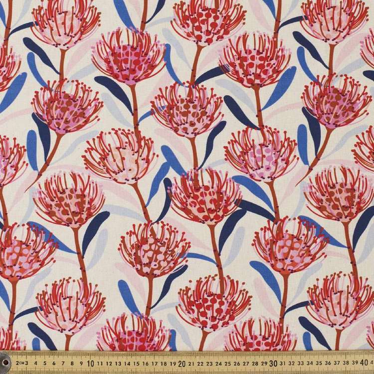 Jocelyn Proust Waratah Cotton Curtain Fabric Linen 150 cm