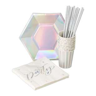 Iridescent Foil Tableware Pack Iridescent