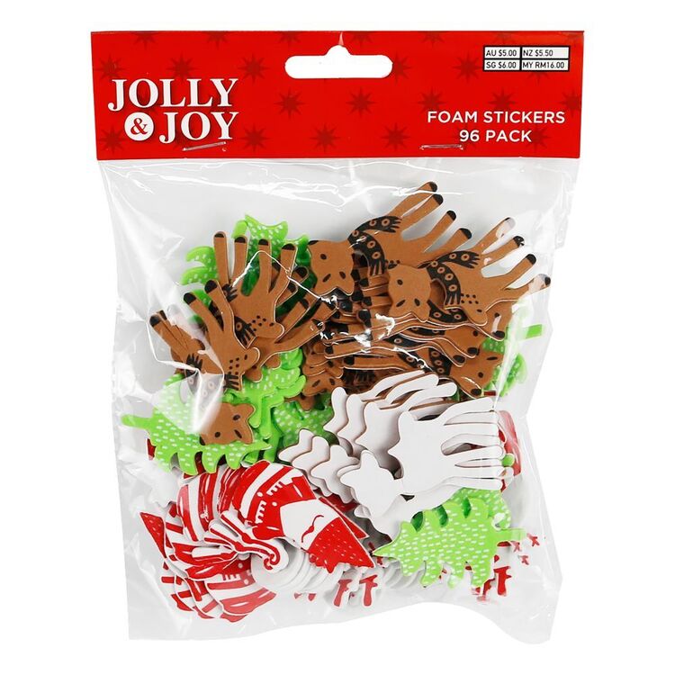 Jolly Patch Sticker Jolly & Joy DIY Foam Stickers 96 Piece Multicoloured