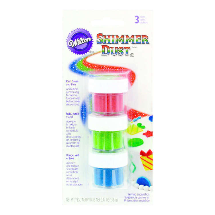 Wilton Shimmer Dust Primary Colours Multicoloured