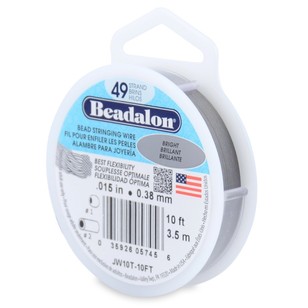 Buy in Bulk - 12 Pack: Beadalon® 49 Strand Bright Bead Stringing Wire Buy in Bulk - 12 Pack: Beadalon® 49 Strand Bright Bead Stringing Wire