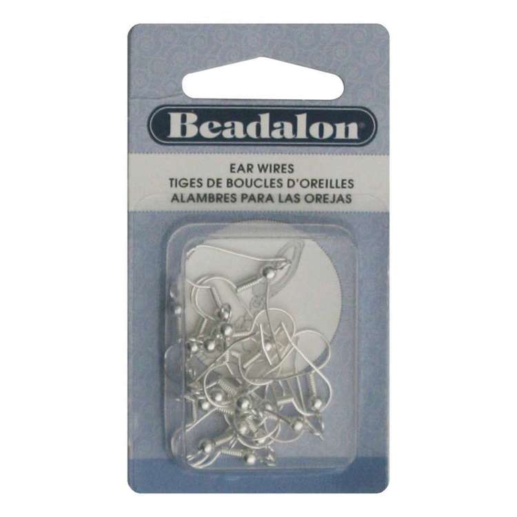 Beadalon Earring Findings 20 Pack Silver