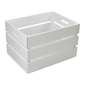 Ombre Home Beautiful Blossom Wooden Crate White 40 x 31 x 25 cm