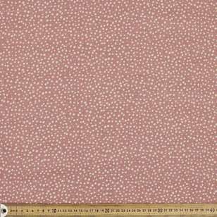 Scatter Printed Muslin Fabric Antique Pink 138 cm