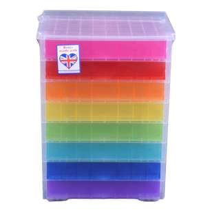 Really Useful Box Bead Storage With 8 Drawers Multicoloured
