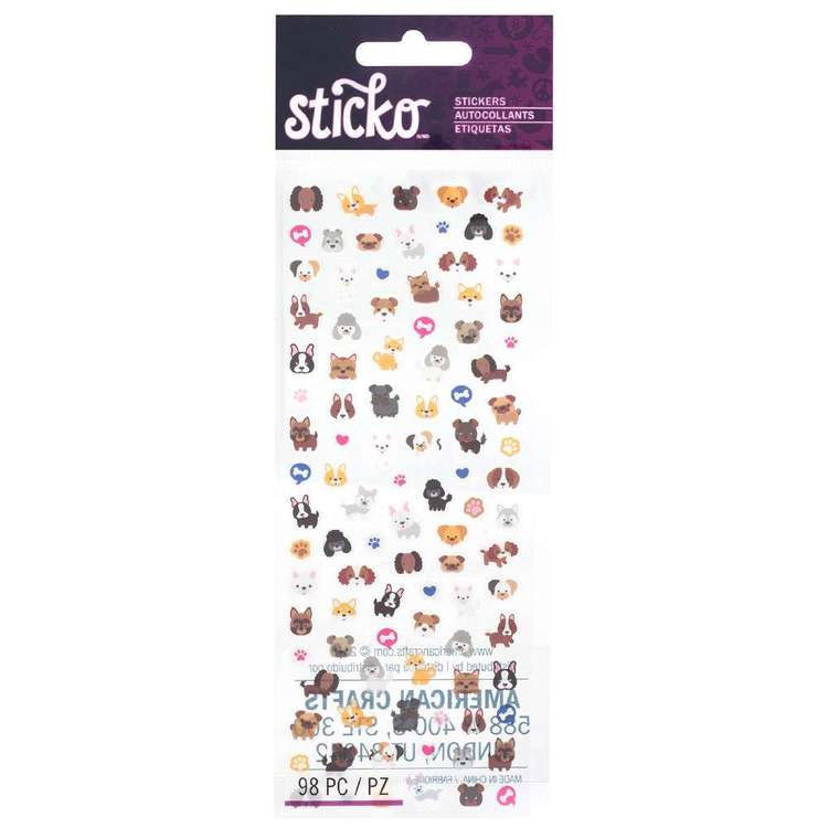 American Crafts Dog Tiny Sticker Sheet