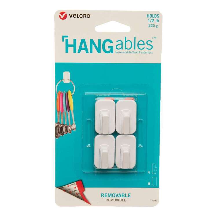 VELCRO Brand Hangables Removable Micro Hook 4 Pack