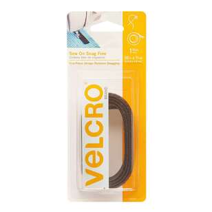 VELCRO Brand Sew On Snag Free Hook & Loop Tape Black 0.9 m x 1.9 cm