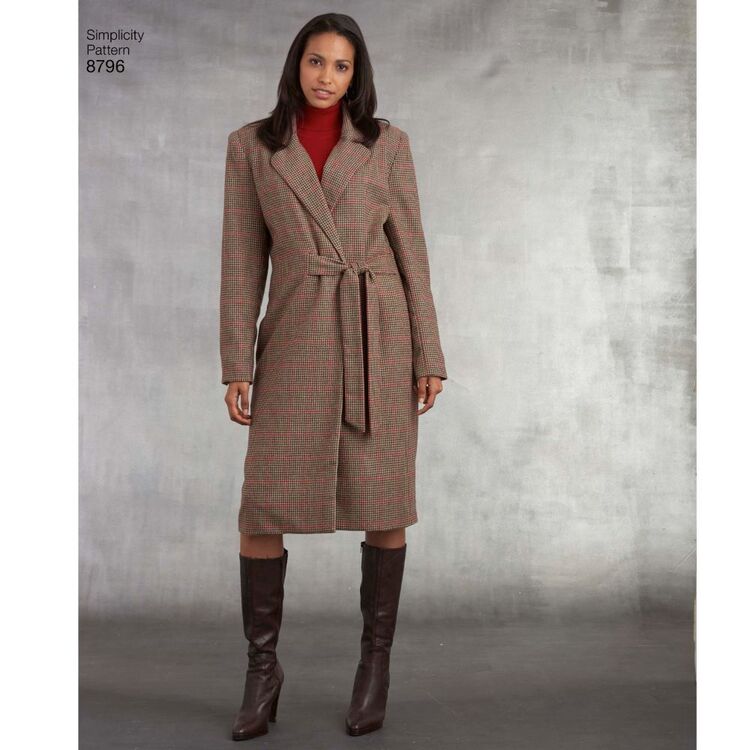 Simplicity 8796 Misses' Petite Lined Coats Pattern 16 - 24 (Paper)