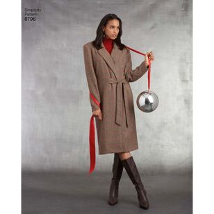 Simplicity Pattern 8796 Misses'/ Miss Petite Lined Coats