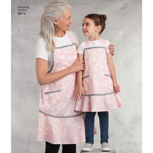 Simplicity Pattern 8815 Children's and Misses' Aprons 6 - 18