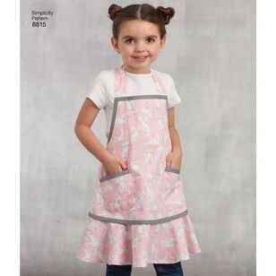 Simplicity Pattern 8815 Children's and Misses' Aprons 6 - 18