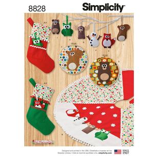 Simplicity Pattern 8828 Animal Holiday Decor
