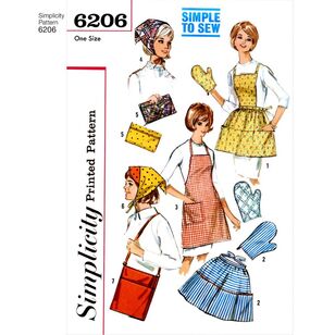 Simplicity Pattern 6206 Vintage Gifts and Kitchen Accessories