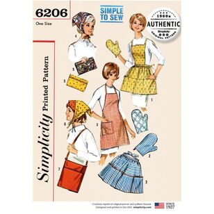 Simplicity Pattern 6206 Vintage Gifts and Kitchen Accessories