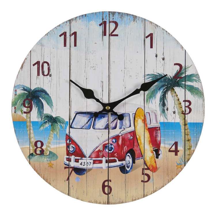 Cooper & Co Life Beach Van Wall Clock
