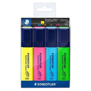 Staedtler Text Surfer Pens 4 Pack Multicoloured