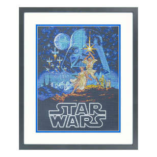 Dimensions Star Wars Luke And Leia Cross Stitch Kit Multicoloured 28 x 36 cm