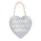 Living Space Sweet Home Wall Plaque Grey 14.5 x 15.5 cm