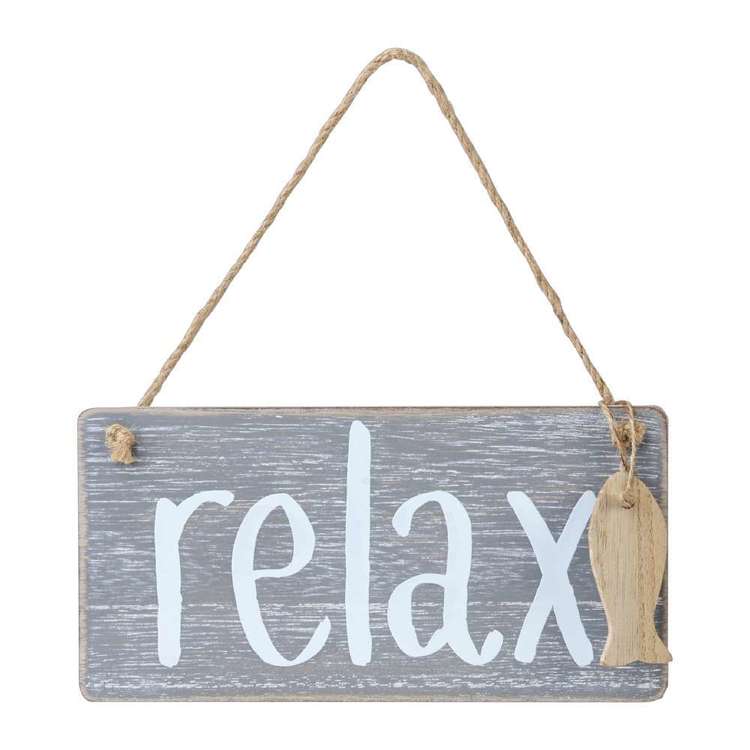 Living Space Relax Wall Plaque