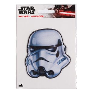 Simplicity Star Wars Stormtrooper Head Iron On Motif Multicoloured