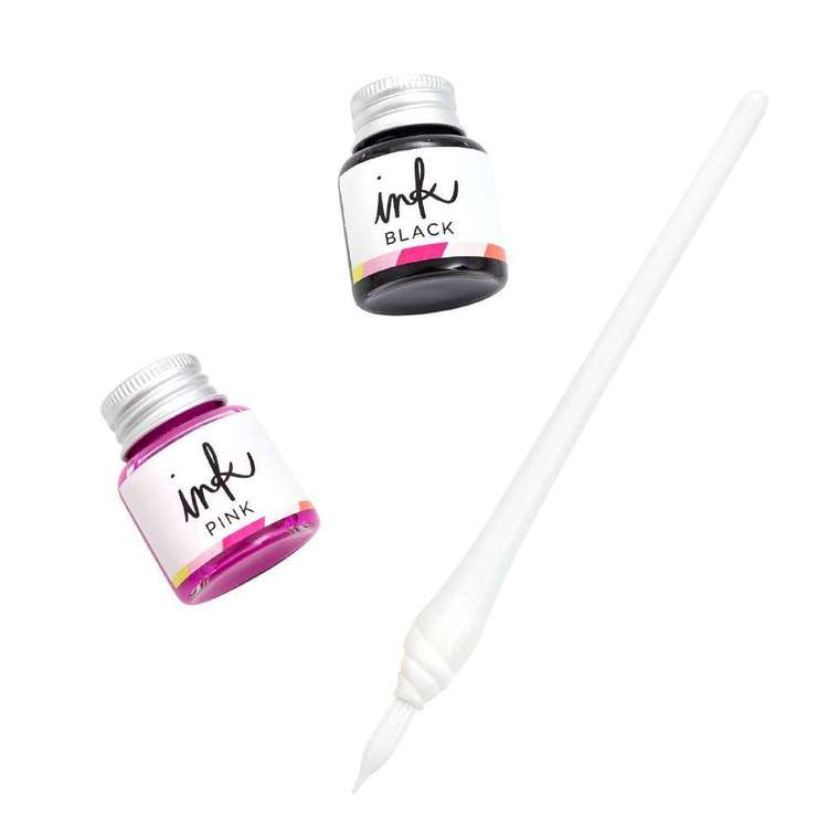 American Crafts Heidi Swapp Colourfresh Dip Pen Kit  Multicoloured