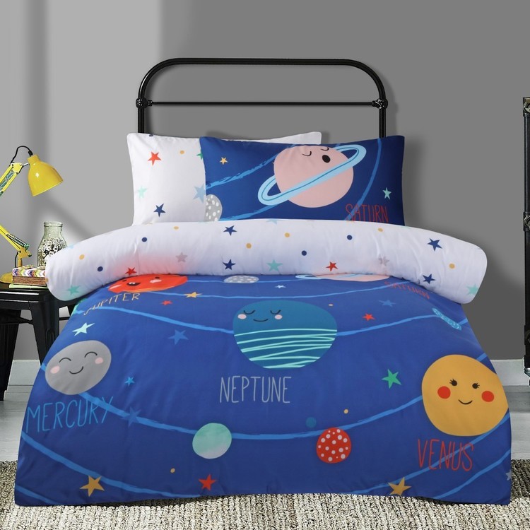 Ombre Blu Space Quilt Cover Set