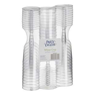 Wine Cup 30 Pack Clear