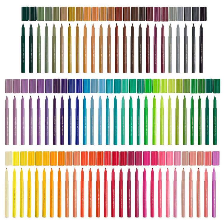Faber Castell 80 Connector Pens Set With Colourwheel Multicoloured